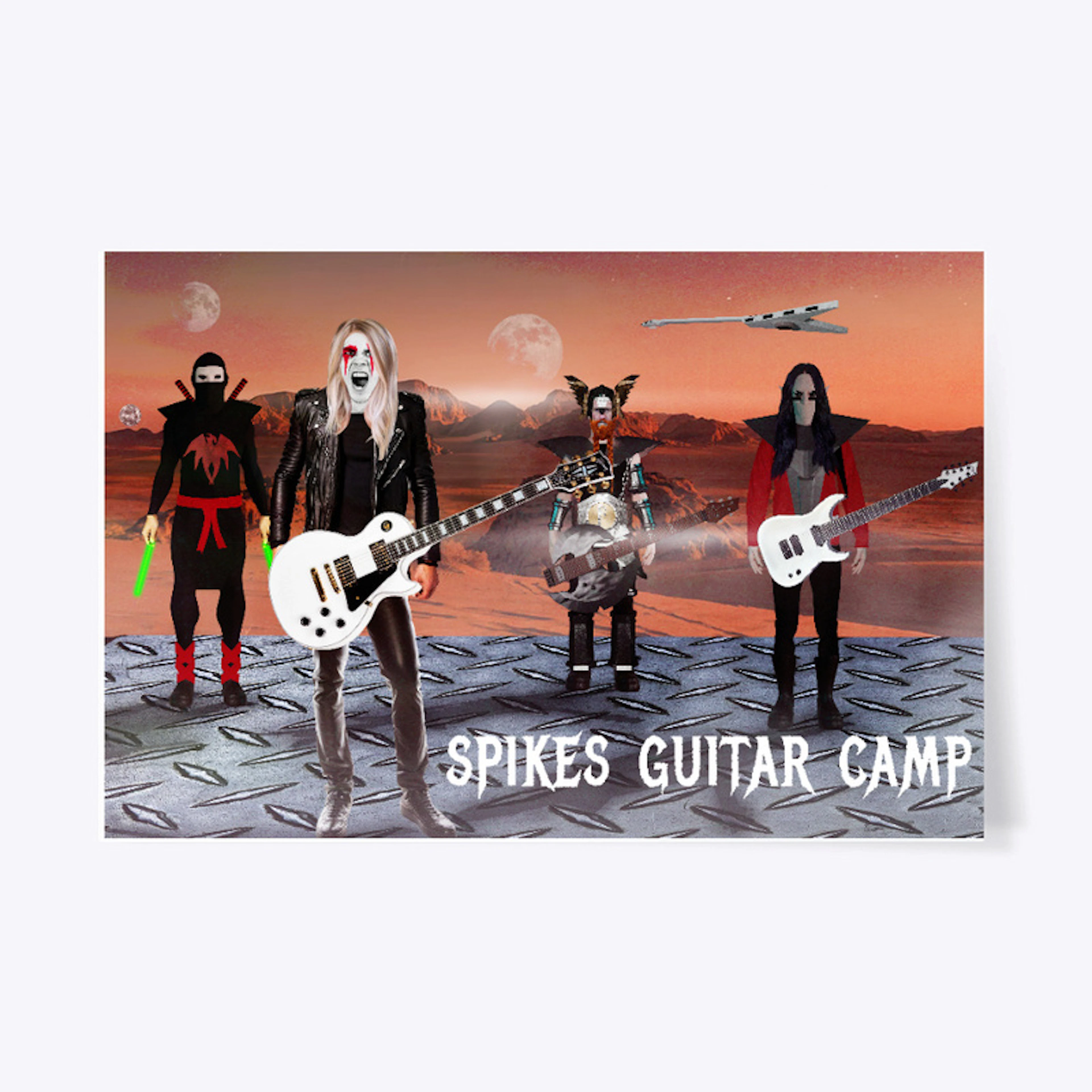 SPIKE'S GUITAR CAMP - POSTER